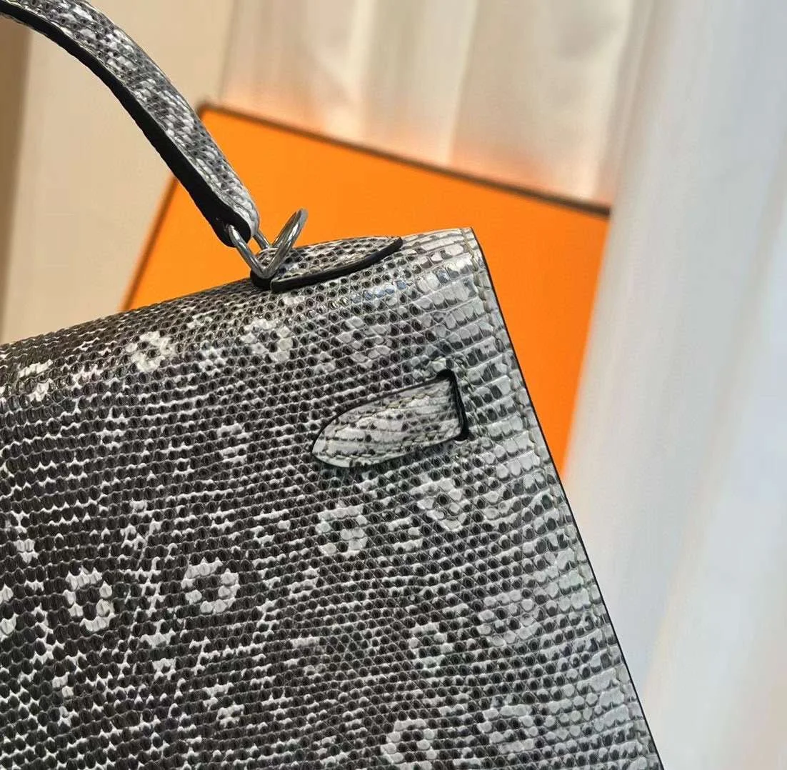 Hermès Kelly 25 Lizard Leather Bag product view 5