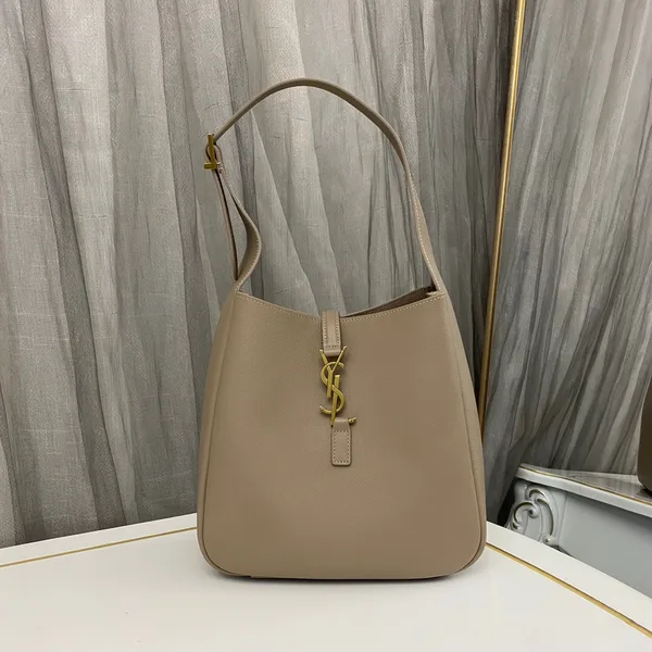 Saint Laurent Le 5 à 7 Supple Hobo Bag Beige Color product photo