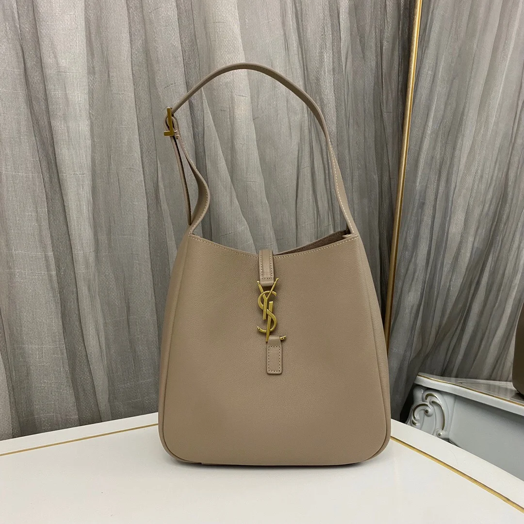 Saint Laurent Le 5 à 7 Supple Hobo Bag Beige Color product view 1
