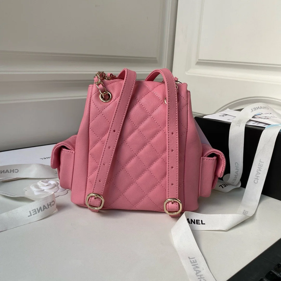 Chanel Backpack Duma Mini Pink Lock Gold 21.5×19.5x12cm product view 2