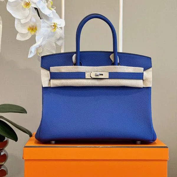 Hermès Birkin 30 Electrique Blue Palladium Hardware Bag product photo