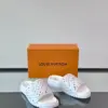 Louis Vuitton Men White Patterned Leather Slides product view 5