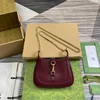 Gucci Jackie Notte Mini Bag 19 In Burgundy Red Calfskin Gold Hardware product view 1