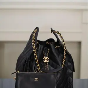 Chanel 25 Caviar Black Large size Bag product photo