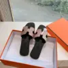 Hermès Women Rose Gold Crystal Leather Sandals product view 4