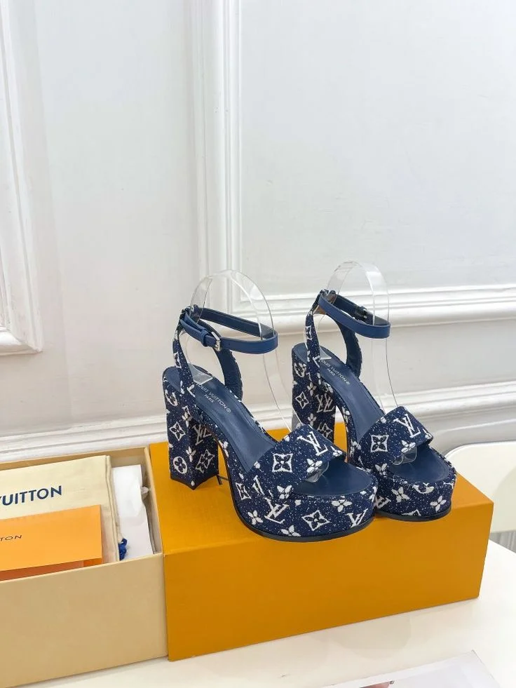 Louis Vuitton Monogram Denim Silhouette Sandals product view 1