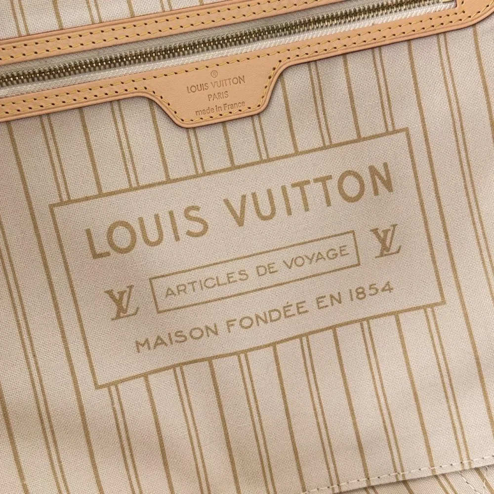 Louis Vuitton Neverfull Caro Pattern 32x29x17cm Bag with Cream Lining product view 8