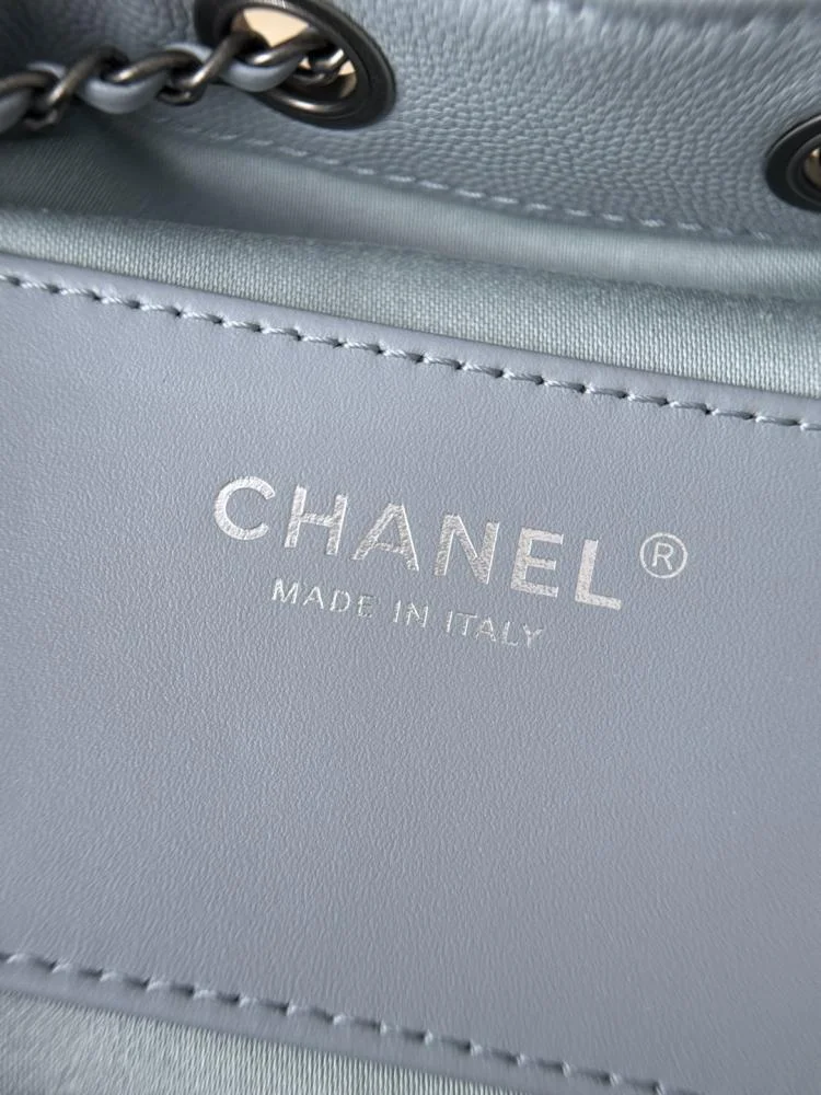 Chanel 25 Mini Blue Ruthenium Hardware Bag product view 2