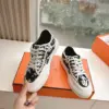 Hermès Women Black White Canvas Sneakers product view 6