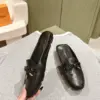 Louis Vuitton Women Black Leather Mules — Bow Detail product view 4