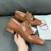 Valentino Women Brown Leather Loafers product view 6