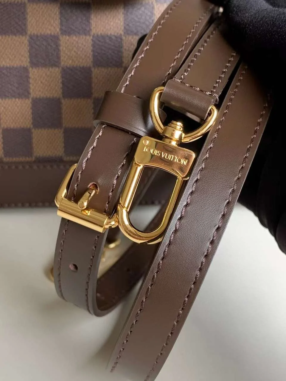 Louis Vuitton Damier Ebene Alma PM Bag Brown product view 5