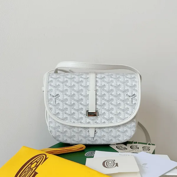 Goyard White Handbag Crossbody Women’s 22x16x7cm product photo