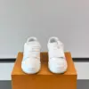 Louis Vuitton Men White Sneakers — Tonal Panel Detail product view 2