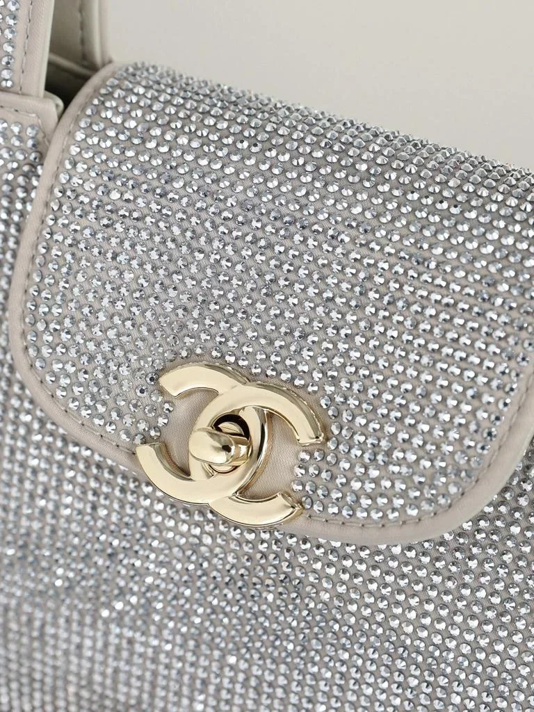 Chanel Mini Tote in Silvery Strass Gold Hardware product view 7