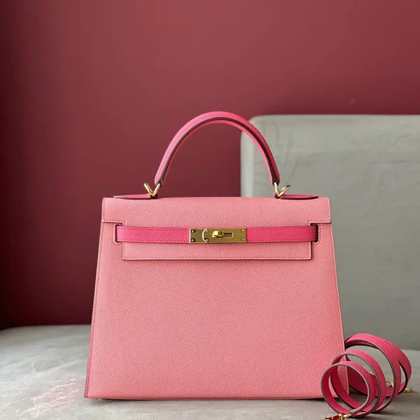 Hermès Kelly 28 Rose Pink/ Pink Gold Hardware Bag product photo