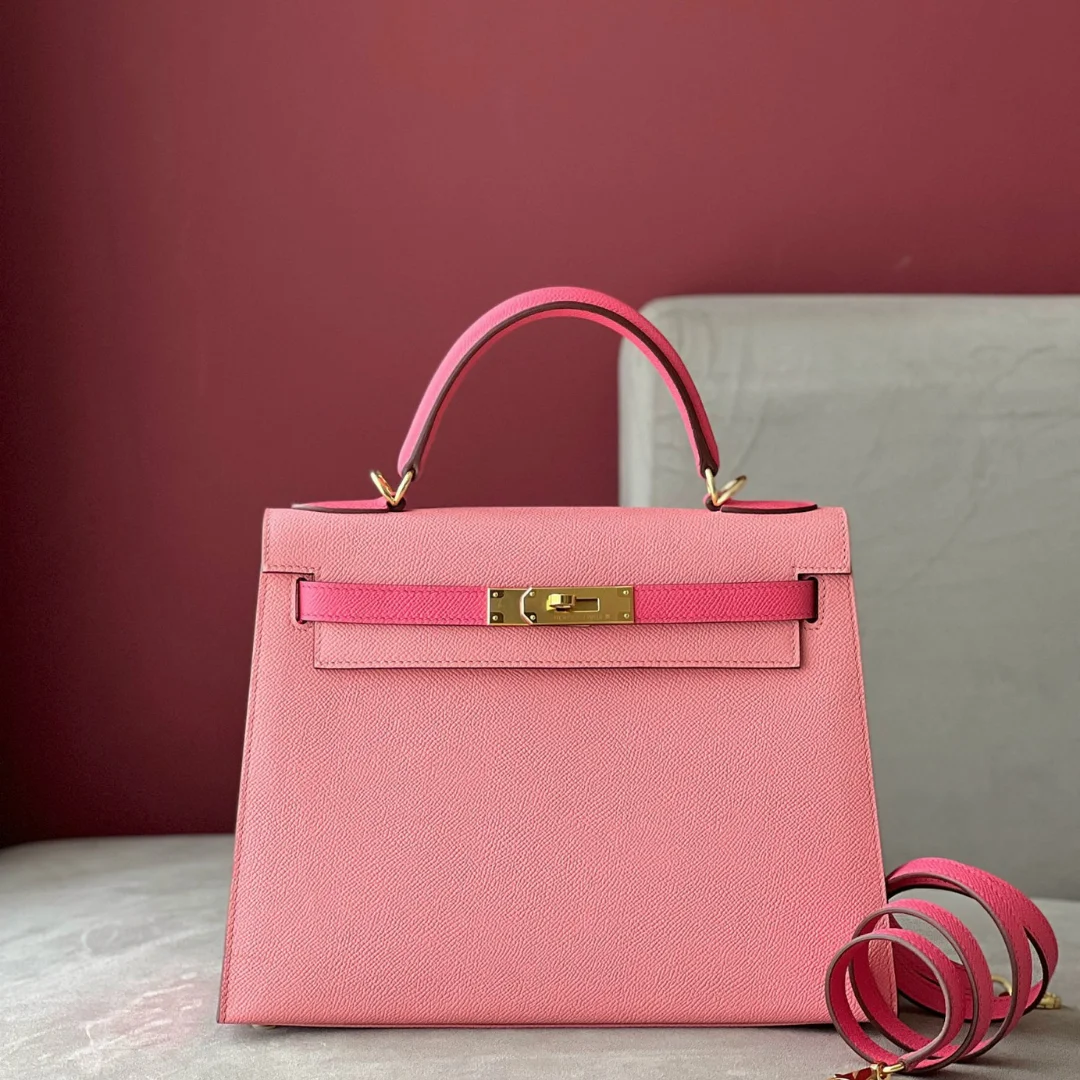 Hermès Kelly 28 Rose Pink/ Pink Gold Hardware Bag product view 1