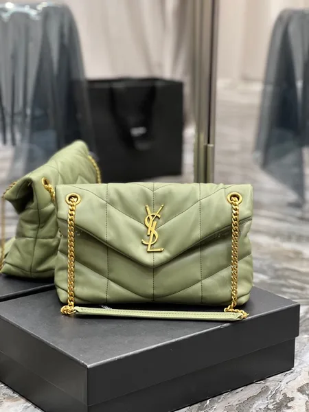 Saint Laurent loulou puffer toy quilted leather shoulder bag product view 2