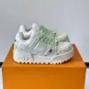 Louis Vuitton Men White Leather Paint Splatter Sneakers product view 1