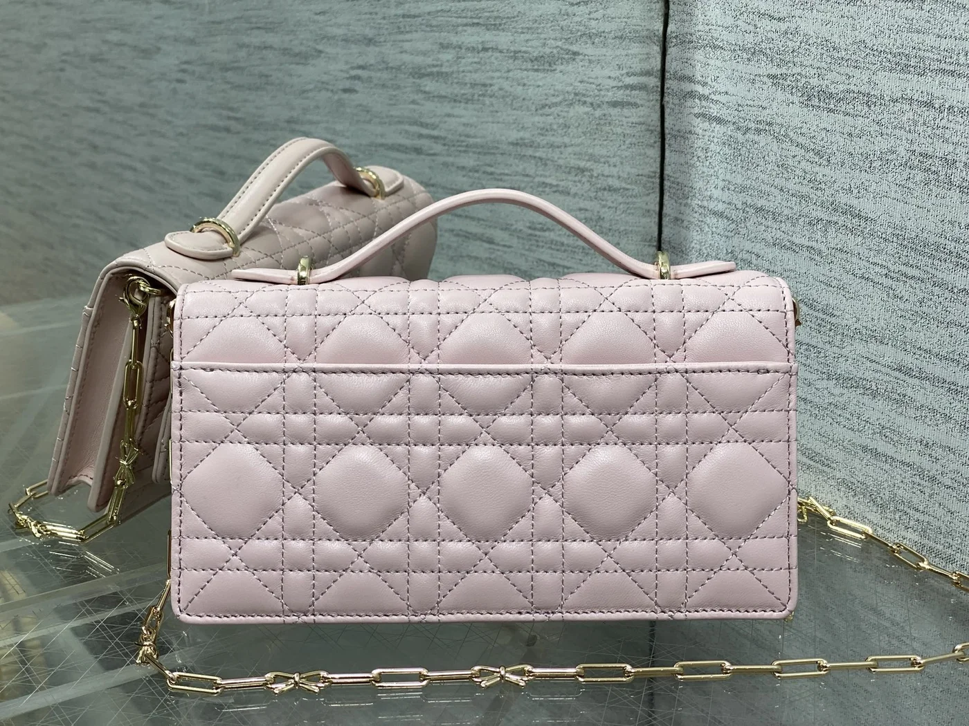 Dior My Dior Bag in Pink Cannage lambskin product view 2