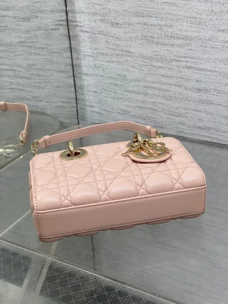 Dior Micro Lady D-Joy 19 In Black Calfskin Gold Hardware Bag product view 2