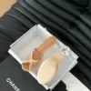 Chanel Women Beige Sandals — Wide Cross-Strap product view 6