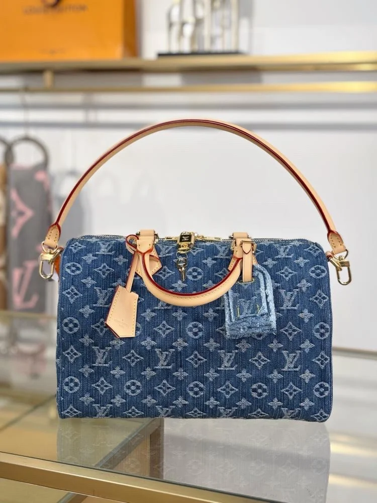 Louis Vuitton Monogram Denim Speedy Soft 30 bag product view 1