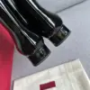 Valentino Women Black Patent Leather Boots — Side-Zip Style product view 2