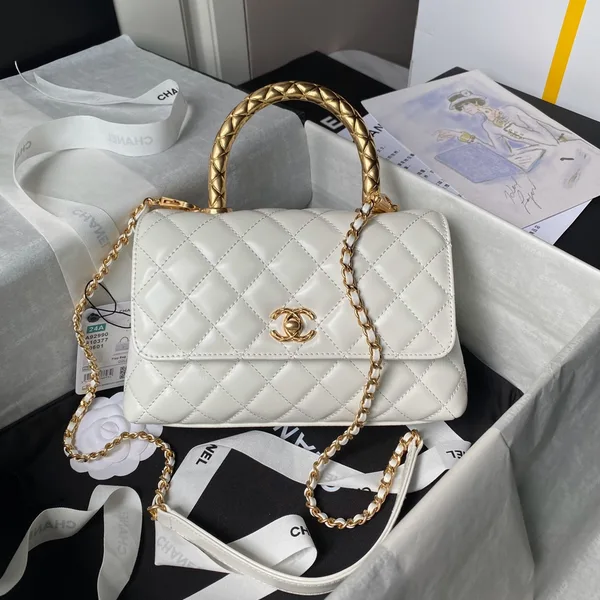 Chanel Coco Handle Small White Bag product photo