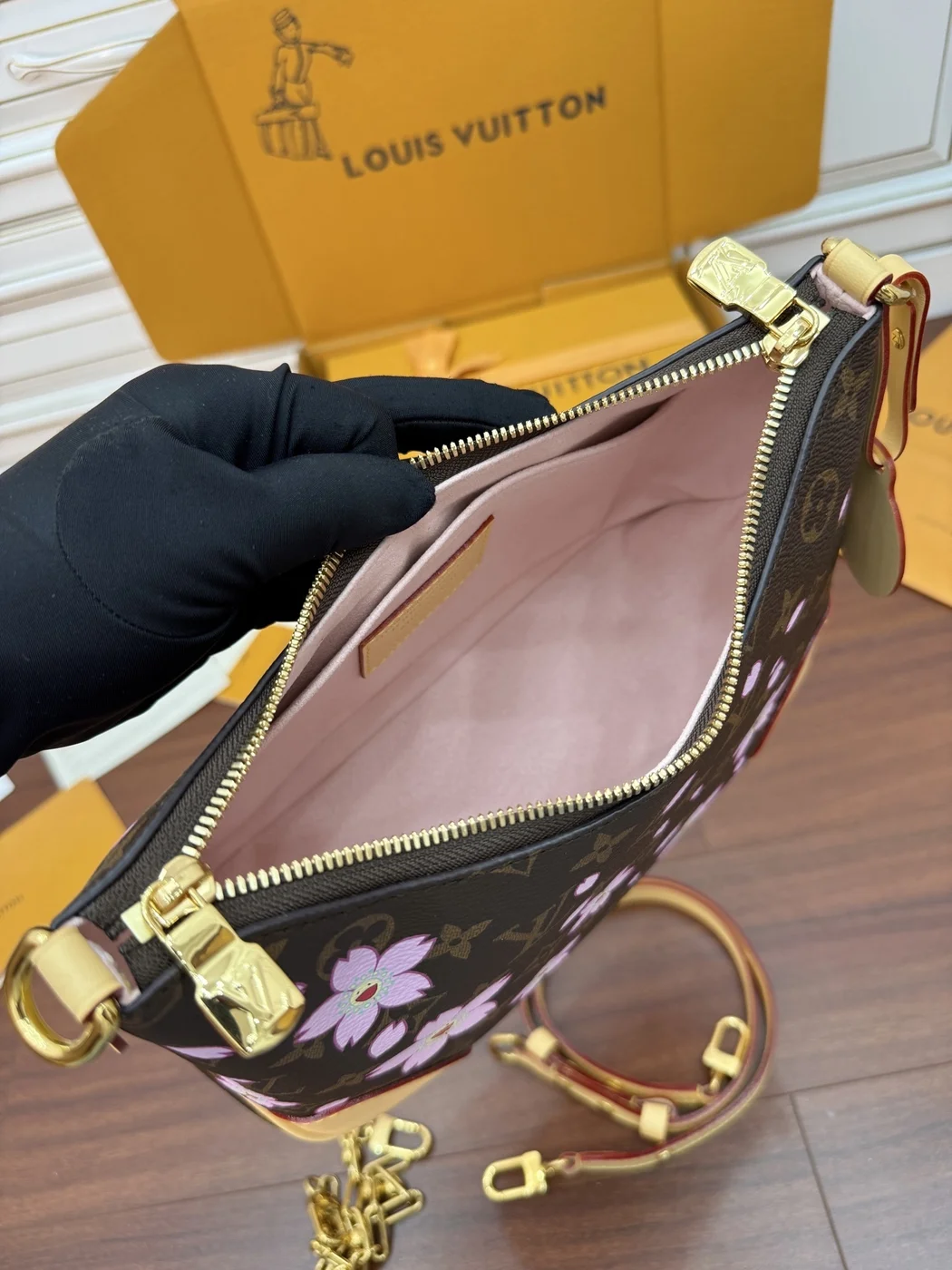 Louis Vuitton x Takashi Murakami Cherry Blossom Boulogne PM bag product view 5