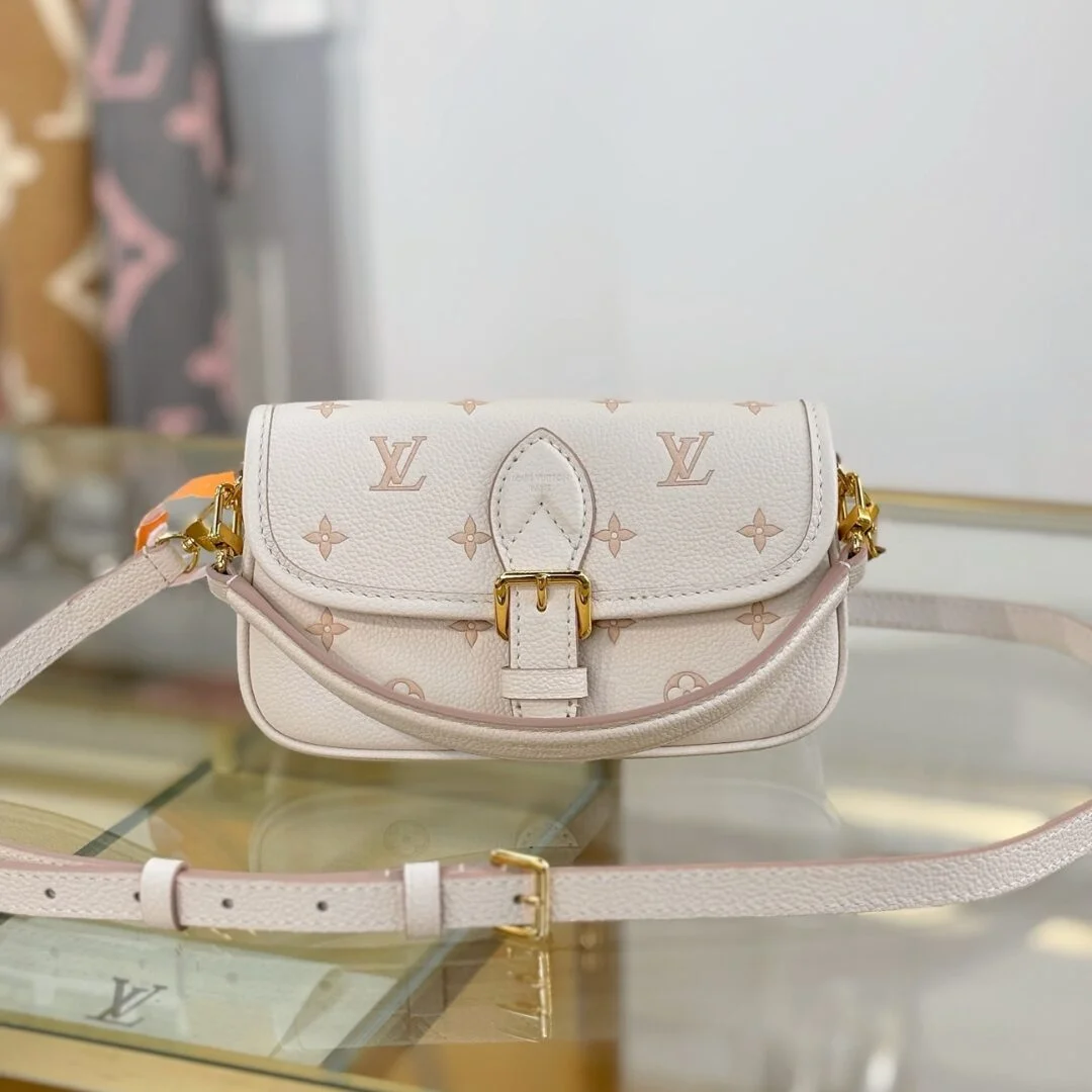 Louis Vuitton Nano Diane bag in cream Monogram Empreinte product view 1