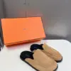Hermès Women Tan Suede Slip On Mules product view 5