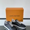 Louis Vuitton Men Black Leather Checkerboard Sneakers product view 5