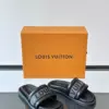 Louis Vuitton Men Black Fabric Strap Slide Sandals product view 5