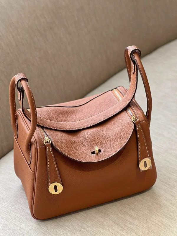 Hermès Lindy 26 Brown Gold Hardware Bag product view 8