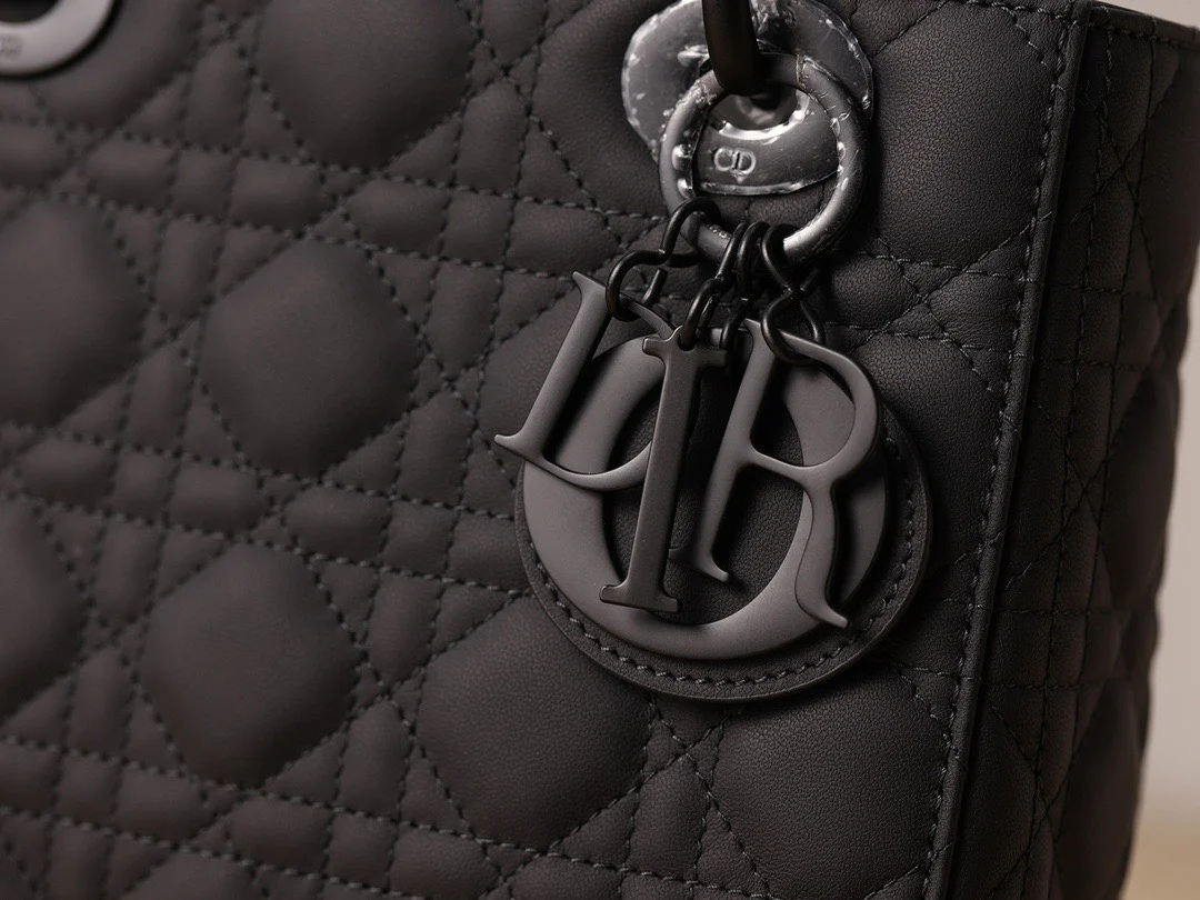 Dior Lady Matte Women’s Black Handbag 20 cm product view 6