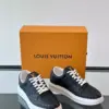Louis Vuitton Men Sneakers — Black and White Monogram product view 5