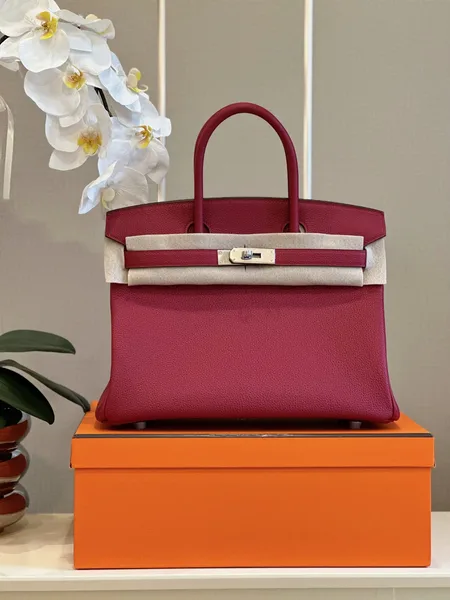 Hermès Birkin 30 Burgundy Palladium Hardware Bag product photo