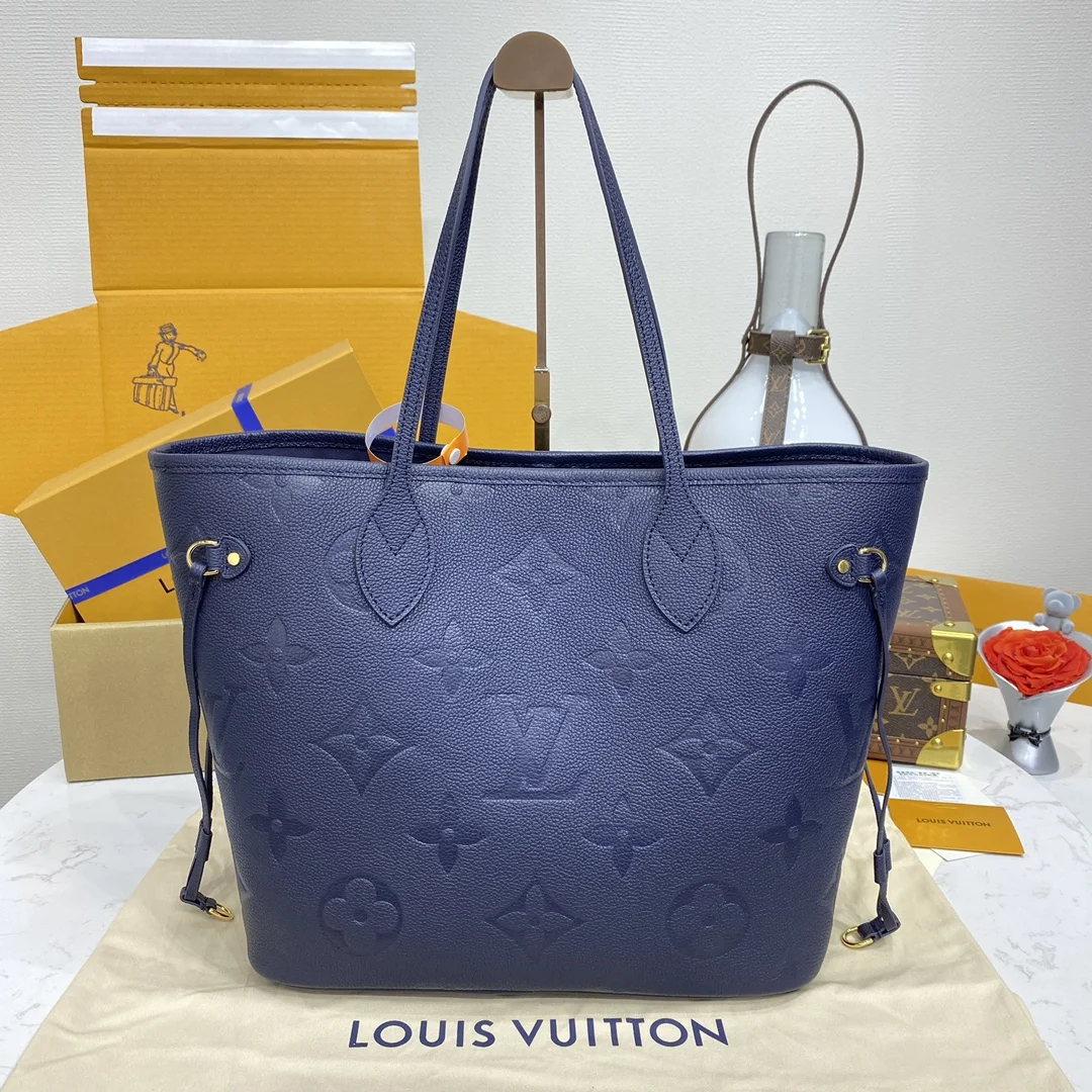 Louis Vuitton Neverfull MM Monogram Empreinte Leather Bag product view 8
