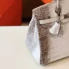 Hermès Birkin 30 Himalaya Albino Crocodile Leather Bag product view 4