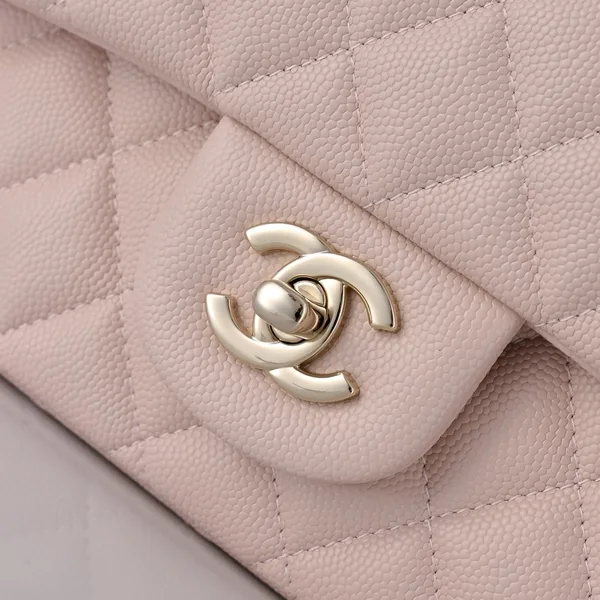 Chanel Classic Flap Medium Light Pink Silver Hardware Bag product view 8