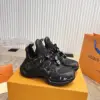 Louis Vuitton Women Black Mesh Multicolor Logo Sneakers product view 6