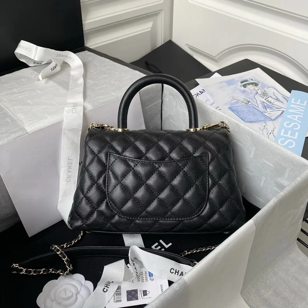 Chanel Coco Small Black with Gold Hardware Bag product view 2