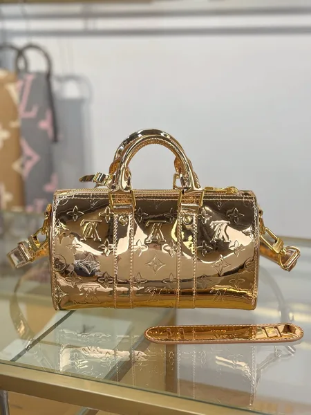 Louis Vuitton Limited Edition Gold Monogram Miroir Speedy 30 bag product view 3