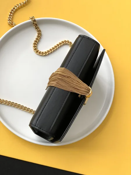 Saint Laurent Black Leather Small Kate Tassel Crossbody Bag product view 3