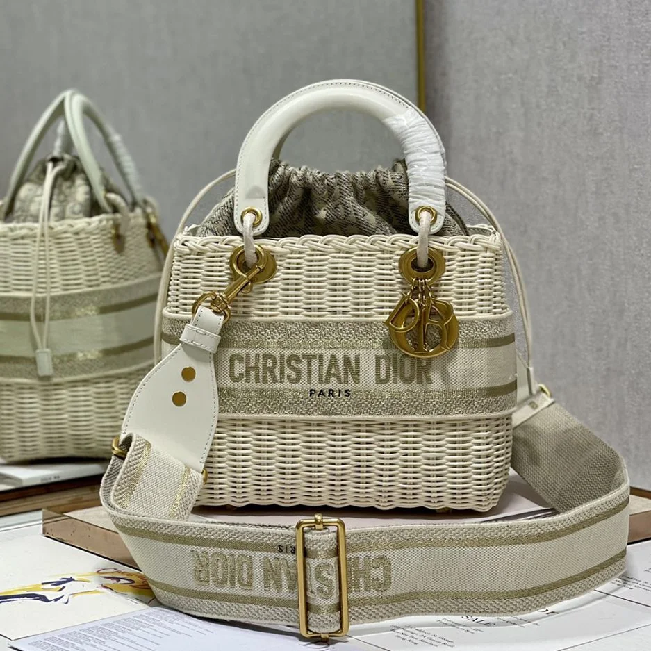 Dior Lady Wicker Bag — Beige Trim product view 1