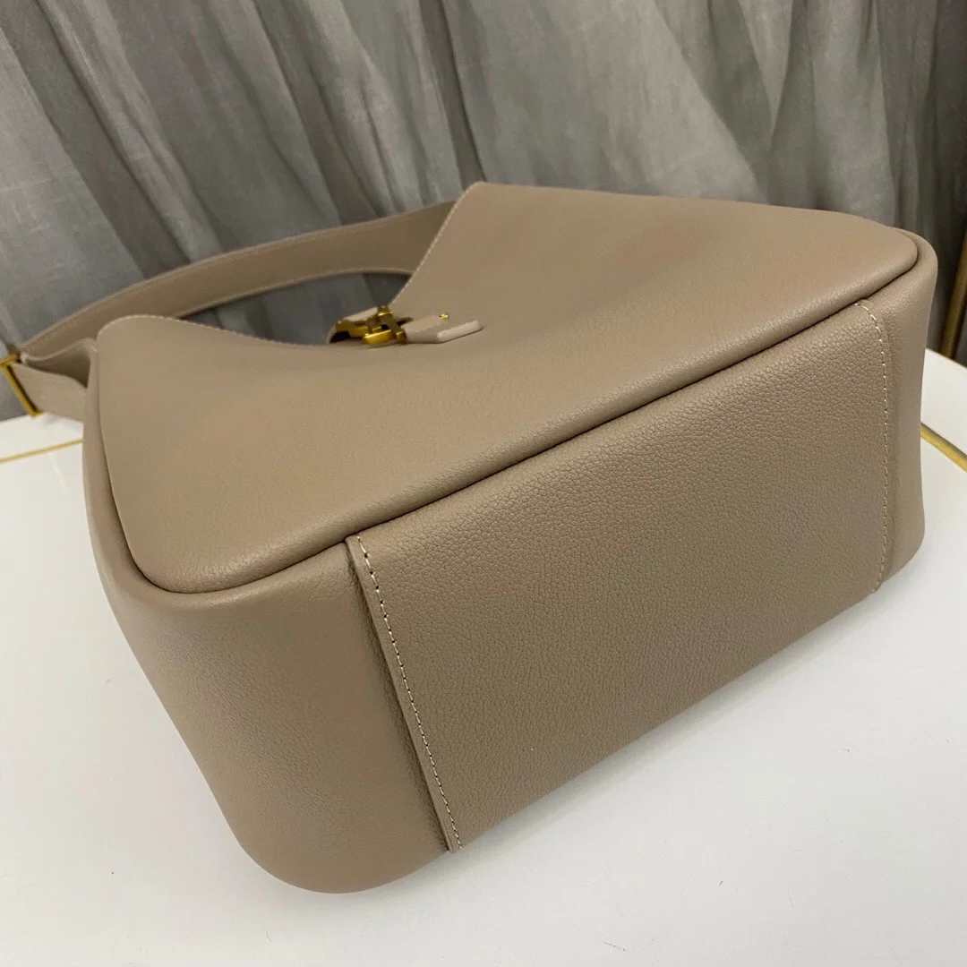 Saint Laurent Le 5 à 7 Supple Hobo Bag Beige Color product view 3