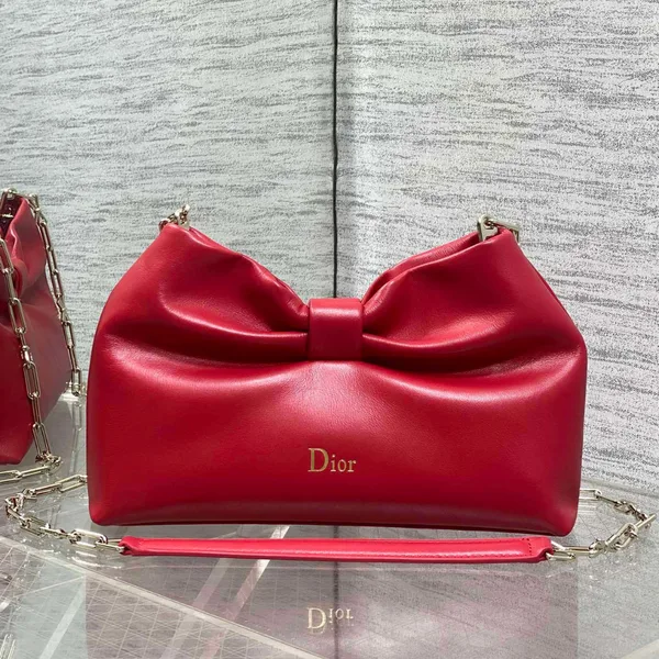 Dior Bow Bag Red Lambskin product photo