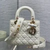 Dior Lady Small White Gold Hardware Bag product view 1