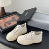 Chanel Women Beige Canvas And Rubber Sneakers product view 2